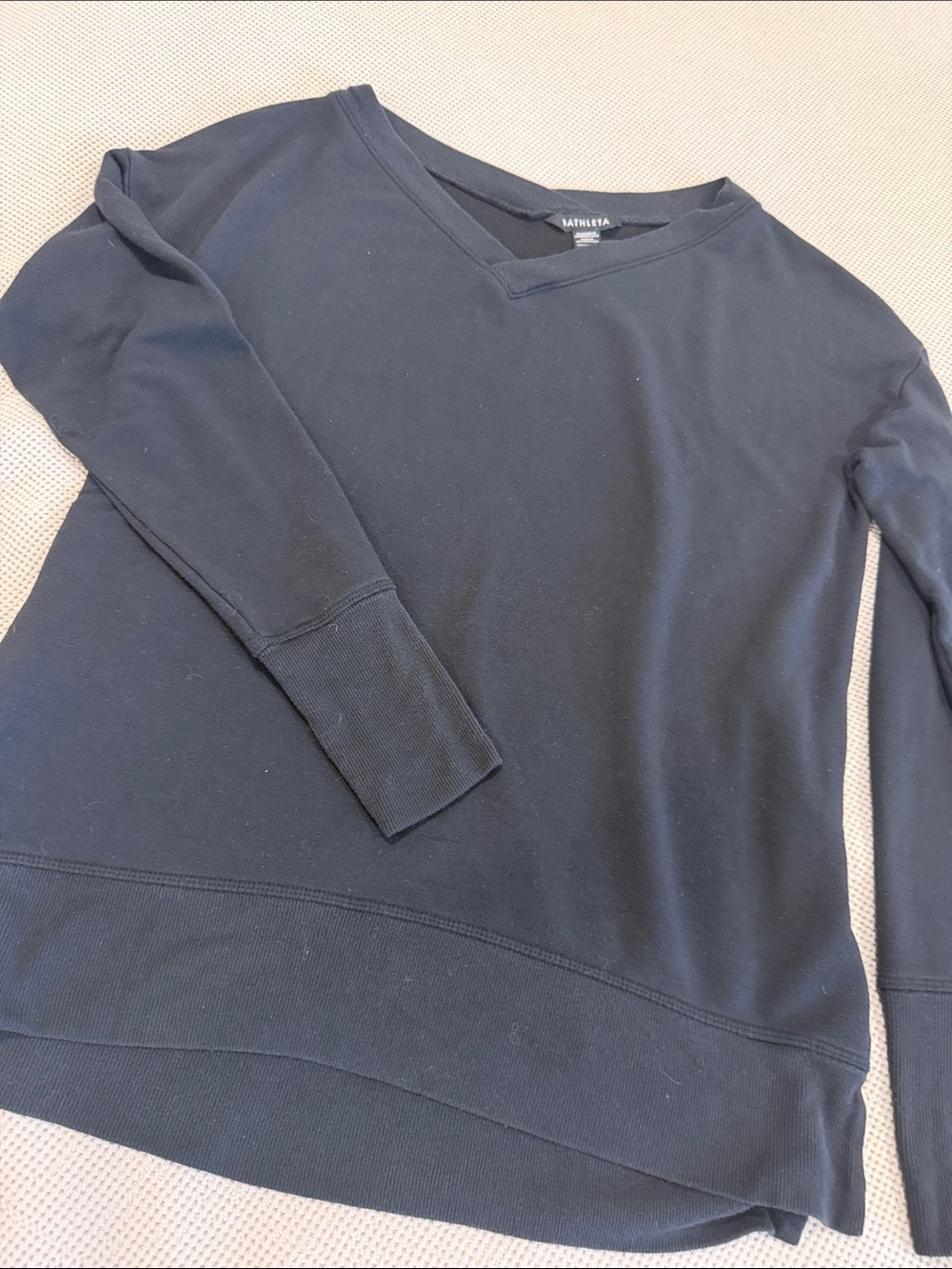 Athleta Black Crewneck Sweatshirt